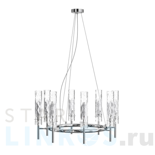Купить Подвесная люстра Crystal Lux Primavera SP8 Chrome за 62 000 руб. в Туле Купить с доставкой Подвесная люстра Crystal Lux Primavera SP8 Chrome в Туле