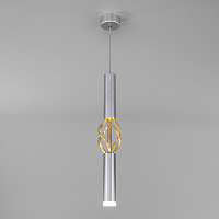 Купить Подвесной светодиодный светильник Eurosvet Lance 50191/1 LED матовое серебро/матовое золото в Туле