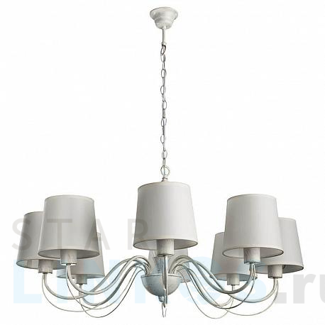 Купить Подвесная люстра Arte Lamp Orlean A9310LM-8WG за 22 990 руб. в Туле фото 2 Купить с доставкой Подвесная люстра Arte Lamp Orlean A9310LM-8WG в Туле фото 2