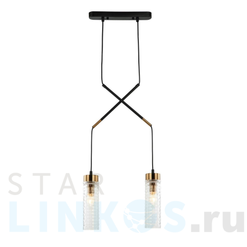 Купить Подвесной светильник Gerhort G51213/2BK+AB CL за 7 000 руб. в Туле Купить с доставкой Подвесной светильник Gerhort G51213/2BK+AB CL в Туле