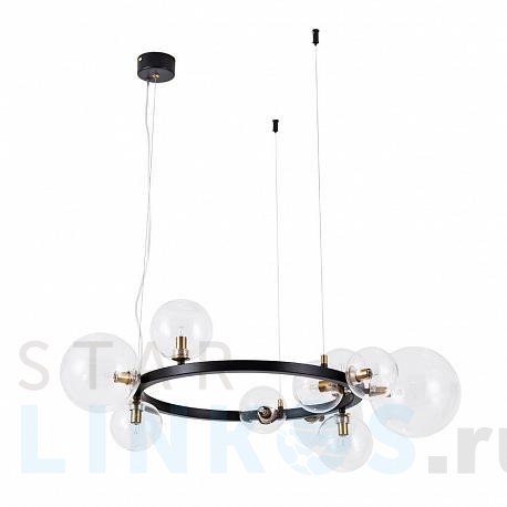 Купить Подвесная люстра Arte Lamp Vincent A7790SP-10BK за 24 990 руб. в Туле фото 2 Купить с доставкой Подвесная люстра Arte Lamp Vincent A7790SP-10BK в Туле фото 2