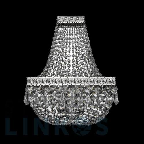 Купить с доставкой Настенный светильник Bohemia Ivele 19012B/H1/25IV Ni в Туле