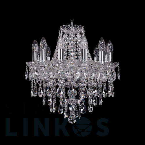 Купить с доставкой Подвесная люстра Bohemia Ivele 1415/12/141 Ni в Туле