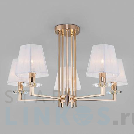 Купить Потолочная люстра Eurosvet Alegria 60114/5 золото за 18 573 руб. в Туле фото 2 Купить с доставкой Потолочная люстра Eurosvet Alegria 60114/5 золото в Туле фото 2