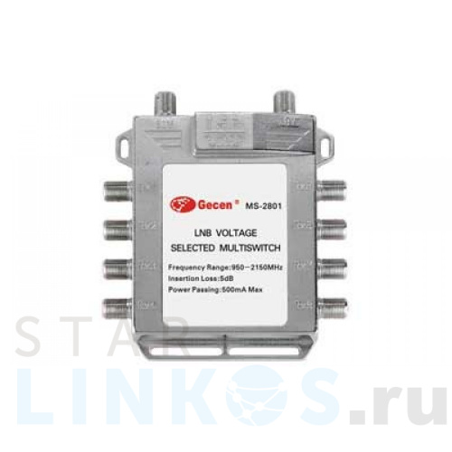 Купить Мультисвитч радиальный Gesen 2x8 MS-2801 за 2 445 руб. в Туле Купить с доставкой Мультисвитч радиальный Gesen 2x8 MS-2801 в Туле