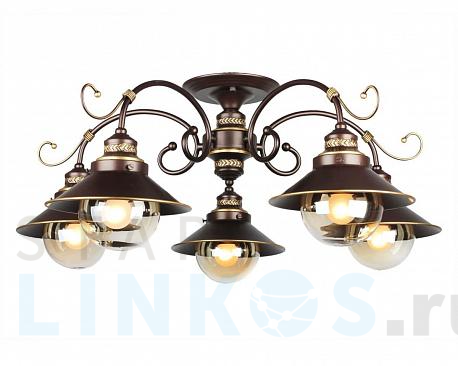 Купить Потолочная люстра Omnilux OML-50407-05 за 16 680 руб. в Туле фото 2 Купить с доставкой Потолочная люстра Omnilux OML-50407-05 в Туле фото 2