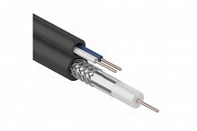 Купить Кабель видеонаблюдения ККСВ-П 2х0,5мм, 100м, черный CADENA в Туле