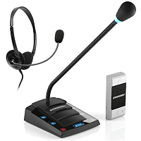 Купить Переговорное устройство «клиент-кассир» STELBERRY S-412 с гарнитурой и аудиовыходом в Туле