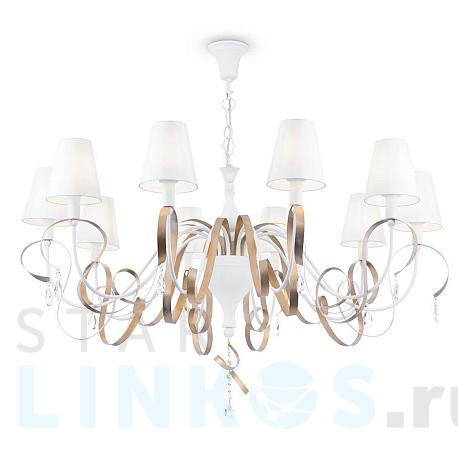 Купить Подвесная люстра Maytoni Intreccio ARM010-10-W за 44 118 руб. в Туле фото 2 Купить с доставкой Подвесная люстра Maytoni Intreccio ARM010-10-W в Туле фото 2