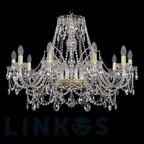 Купить с доставкой Подвесная люстра Bohemia Ivele 1411/10/300 G в Туле