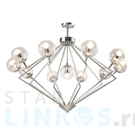 Купить Подвесная люстра Crystal Lux Fabricio SP11 Chrome/Transparente за 10 900 руб. в Туле фото 2 Купить с доставкой Подвесная люстра Crystal Lux Fabricio SP11 Chrome/Transparente в Туле фото 2