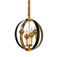 Купить Подвесная люстра Lumina Deco Demetra LDP 1225-4 BK+GD в Туле