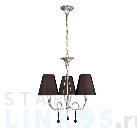 Купить Подвесная люстра Mantra Paola Painted Silver 3532 за 49 349 руб. в Туле фото 2 Купить с доставкой Подвесная люстра Mantra Paola Painted Silver 3532 в Туле фото 2