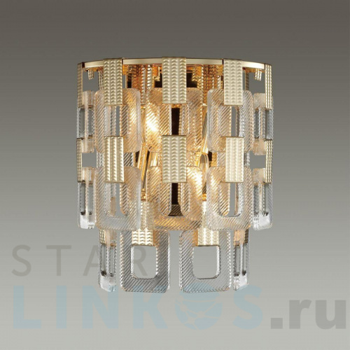 Купить с доставкой Настенный светильник Odeon Light Hall Buckle 4989/2W в Туле фото 3