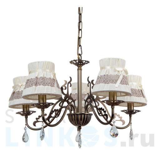 Купить Подвесная люстра Abrasax Emma L.5401-5BR за 12 660 руб. в Туле Купить с доставкой Подвесная люстра Abrasax Emma L.5401-5BR в Туле