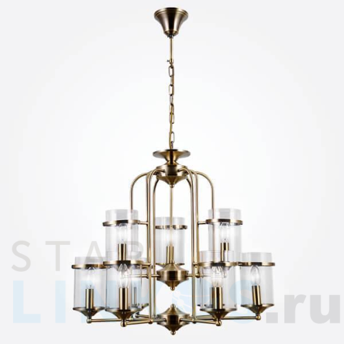 Купить Подвесная люстра Eurosvet 60040/9 античная бронза за 25 600 руб. в Туле Купить с доставкой Подвесная люстра Eurosvet 60040/9 античная бронза в Туле