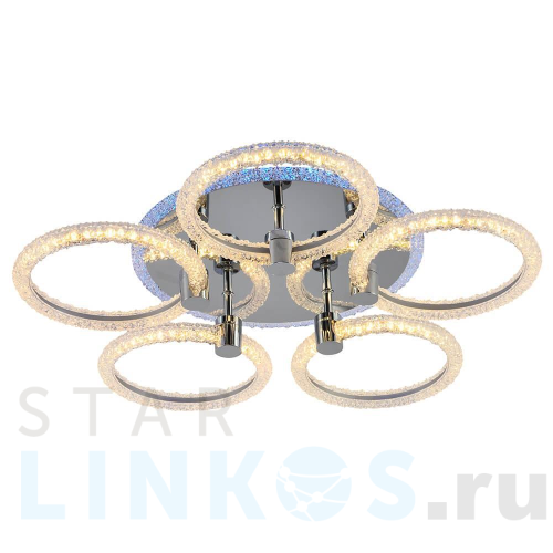 Купить Потолочная светодиодная люстра Profit Light 8024/5 CHR за 9 180 руб. в Туле Купить с доставкой Потолочная светодиодная люстра Profit Light 8024/5 CHR в Туле