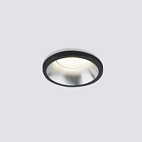Купить Встраиваемый светодиодный светильник Elektrostandard 15269/LED черный/сатин никель a056019 в Туле