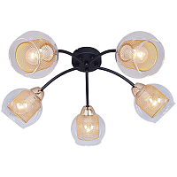 Купить Потолочная люстра Illumico IL7163-5CIN-79 BK GD в Туле