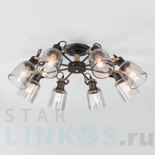 Купить с доставкой Потолочная люстра Eurosvet Astor 70111/8 черный в Туле