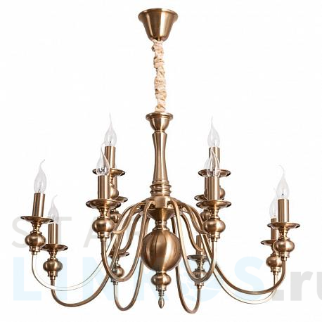 Купить Подвесная люстра Arte Lamp Passoni A6097LM-12PB за 19 990 руб. в Туле фото 2 Купить с доставкой Подвесная люстра Arte Lamp Passoni A6097LM-12PB в Туле фото 2