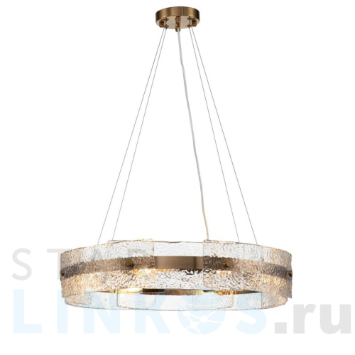 Купить Подвесная люстра Indigo Eleganza 12019/8P Brass V000015 за 50 300 руб. в Туле Купить с доставкой Подвесная люстра Indigo Eleganza 12019/8P Brass V000015 в Туле