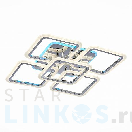 Купить Потолочная светодиодная люстра Evoled Qutro SLE200412-05RGB за 10 350 руб. в Туле фото 2 Купить с доставкой Потолочная светодиодная люстра Evoled Qutro SLE200412-05RGB в Туле фото 2