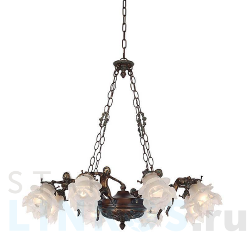 Купить Подвесная люстра Lumien Hall Эльза H17050/8PCRG за 12 810 руб. в Туле Купить с доставкой Подвесная люстра Lumien Hall Эльза H17050/8PCRG в Туле