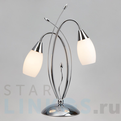 Купить Настольный светильник Eurosvet 22080/2T хром за 5 890 руб. в Туле Купить с доставкой Настольный светильник Eurosvet 22080/2T хром в Туле