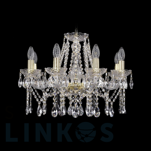 Купить Подвесная люстра Bohemia Ivele 1413/8/200 G за 39 471 руб. в Туле Купить с доставкой Подвесная люстра Bohemia Ivele 1413/8/200 G в Туле