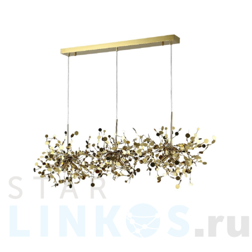 Купить Подвесная люстра Crystal Lux GARDEN SP3х3 L1200 GOLD за 27 900 руб. в Туле Купить с доставкой Подвесная люстра Crystal Lux GARDEN SP3х3 L1200 GOLD в Туле