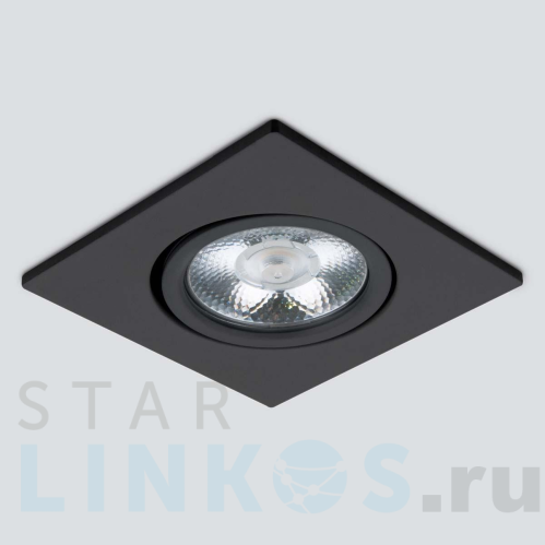 Купить с доставкой Встраиваемый светодиодный светильник Elektrostandard 15273/LED черный a056033 в Туле