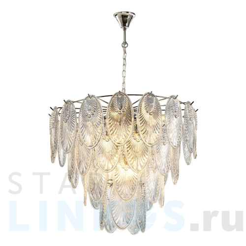 Купить Подвесная люстра iLamp Gramercy P2548-12 NIC за 57 090 руб. в Туле Купить с доставкой Подвесная люстра iLamp Gramercy P2548-12 NIC в Туле