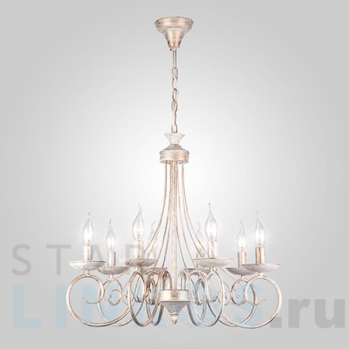 Купить Подвесная люстра Eurosvet 22404/8 белый с золотом за 13 800 руб. в Туле Купить с доставкой Подвесная люстра Eurosvet 22404/8 белый с золотом в Туле