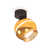 Купить Комплект накладного светильника Ambrella light Techno Spot XM1105002 PYG/SBK золото желтое полированное/черный песок (A2210,C1105,N7034) в Туле