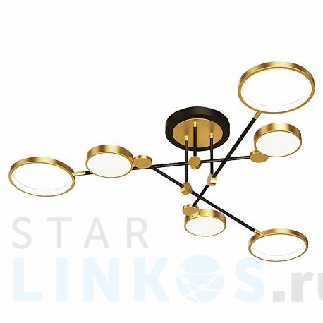 Купить Потолочная светодиодная люстра Lussole Loft Gilbert LSP-8433 за 23 877 руб. в Туле фото 2 Купить с доставкой Потолочная светодиодная люстра Lussole Loft Gilbert LSP-8433 в Туле фото 2