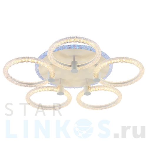 Купить Потолочная светодиодная люстра Profit Light 8024/5 WHT за 5 644 руб. в Туле Купить с доставкой Потолочная светодиодная люстра Profit Light 8024/5 WHT в Туле