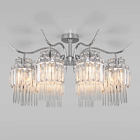 Купить Потолочная люстра Eurosvet Sevilia 10119/8 хром/прозрачный хрусталь Strotskis в Туле