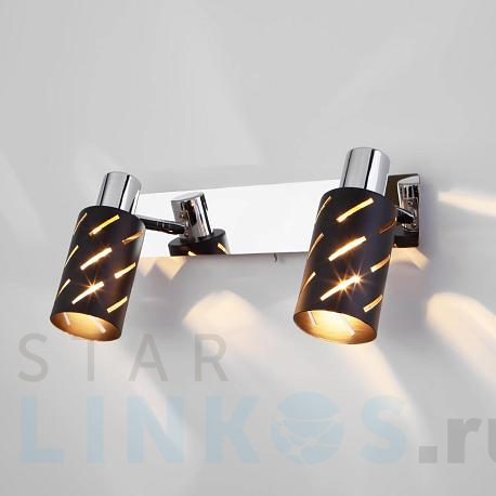 Купить Спот Eurosvet Fente 20090/2 черный/хром за 4 620 руб. в Туле фото 2 Купить с доставкой Спот Eurosvet Fente 20090/2 черный/хром в Туле фото 2