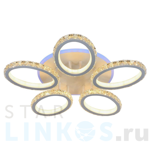 Купить Потолочная светодиодная люстра Profit Light 8020/5 WHT за 7 735 руб. в Туле Купить с доставкой Потолочная светодиодная люстра Profit Light 8020/5 WHT в Туле