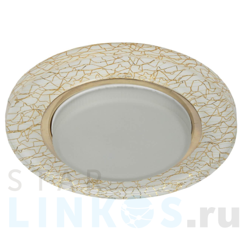 Купить с доставкой Встраиваемый светильник ЭРА GX53 DK80 WH/GD Б0019576 в Туле