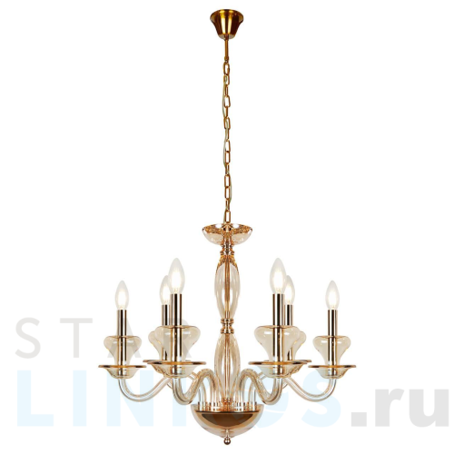 Купить с доставкой Подвесная люстра iLamp Mercury P9448-6 Gold в Туле