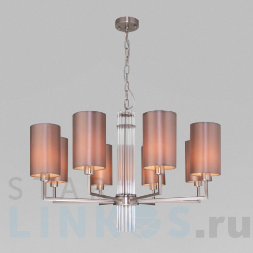 Купить Подвесная люстра Eurosvet Soffio 60134/8 никель за 27 500 руб. в Туле Купить с доставкой Подвесная люстра Eurosvet Soffio 60134/8 никель в Туле