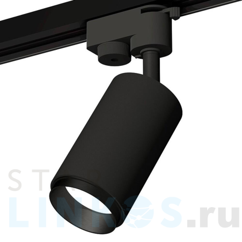 Купить с доставкой Комплект трекового однофазного светильника Ambrella light SBK/PBK черный песок/черный полированный XT6323041 (A2521, C6323, N6121) в Туле