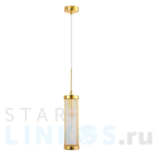 Купить с доставкой Подвесной светильник Crystal Lux Tadeo SP1 D100 Gold/Transparente в Туле