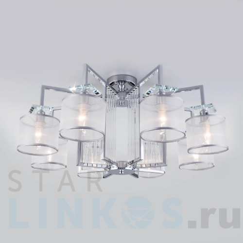 Купить Потолочная люстра Eurosvet Fargo 60123/8 хром Smart за 30 500 руб. в Туле Купить с доставкой Потолочная люстра Eurosvet Fargo 60123/8 хром Smart в Туле