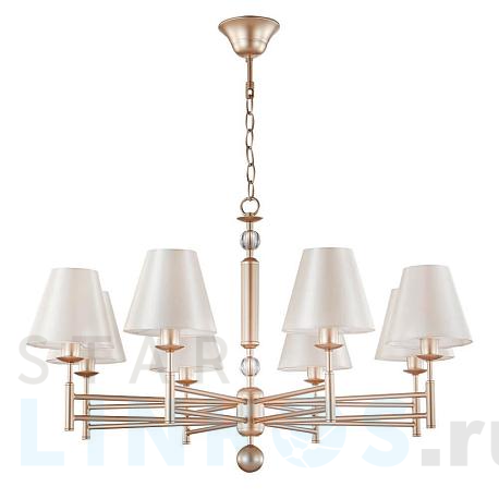 Купить Подвесная люстра Crystal Lux FLAVIO SP8 GOLD за 17 900 руб. в Туле фото 2 Купить с доставкой Подвесная люстра Crystal Lux FLAVIO SP8 GOLD в Туле фото 2