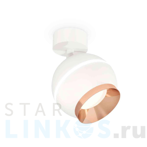 Купить с доставкой Комплект накладного светильника Ambrella light Techno Spot XM1101005 SWH/PPG белый песок/золото розовое полированное (A2202,C1101,N7035) в Туле