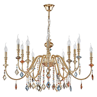 Купить Подвесная люстра Crystal Lux MERCEDES SP6+6 GOLD/COLOR в Туле