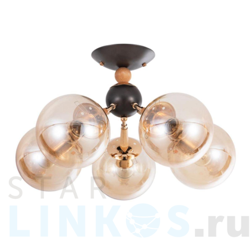 Купить Потолочная люстра Arte Lamp Boston A4485PL-5BK за 7 990 руб. в Туле Купить с доставкой Потолочная люстра Arte Lamp Boston A4485PL-5BK в Туле